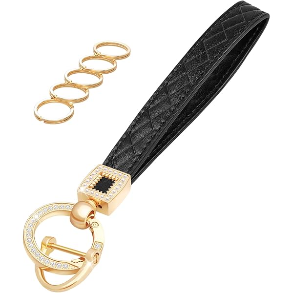 PATIKIL U Shape Hook Keychain, 2 Pack 2 Inch Long Solid Brass U